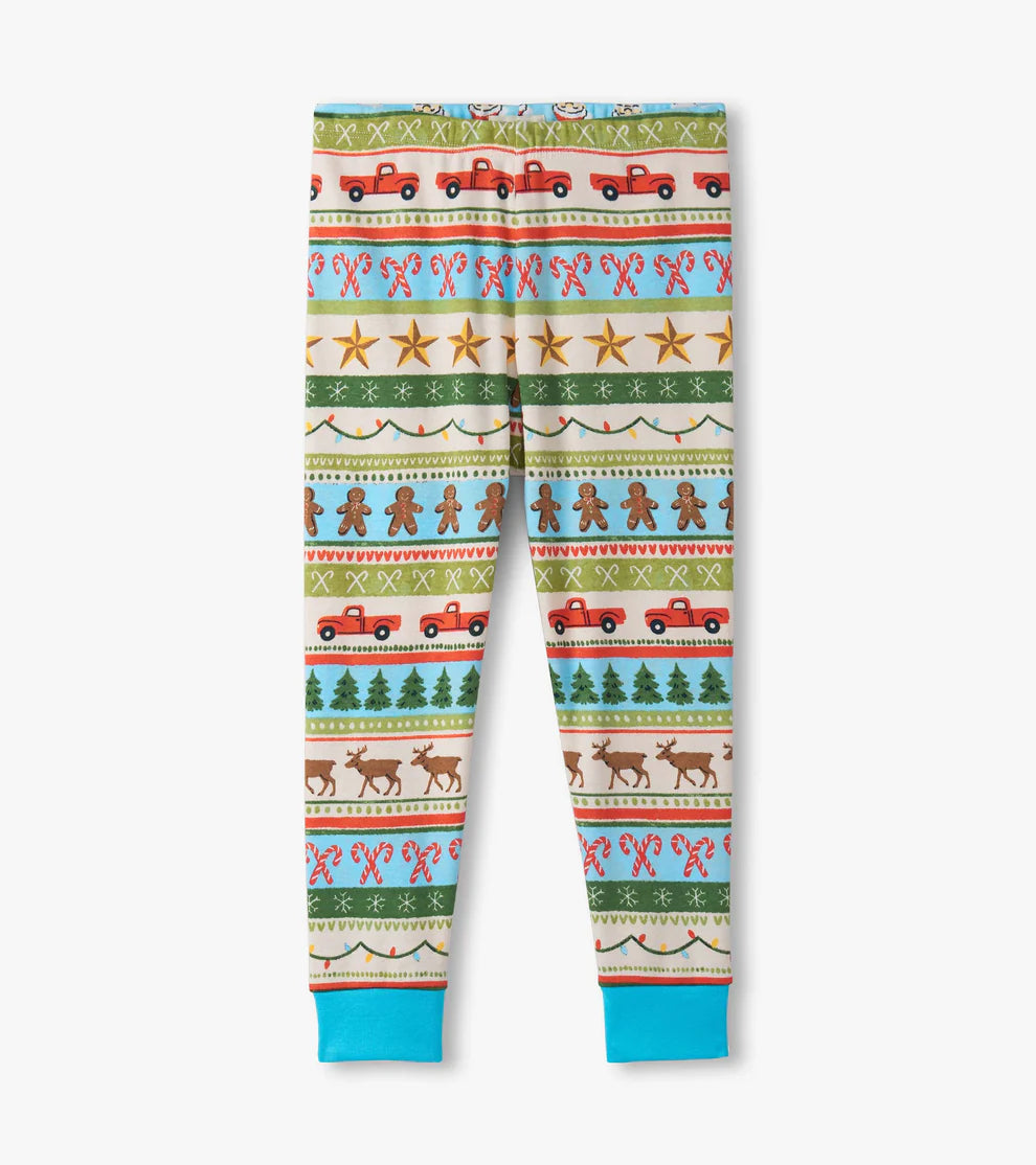 Hatley Blue Fun | Fair Isle Cottom PJ Set
