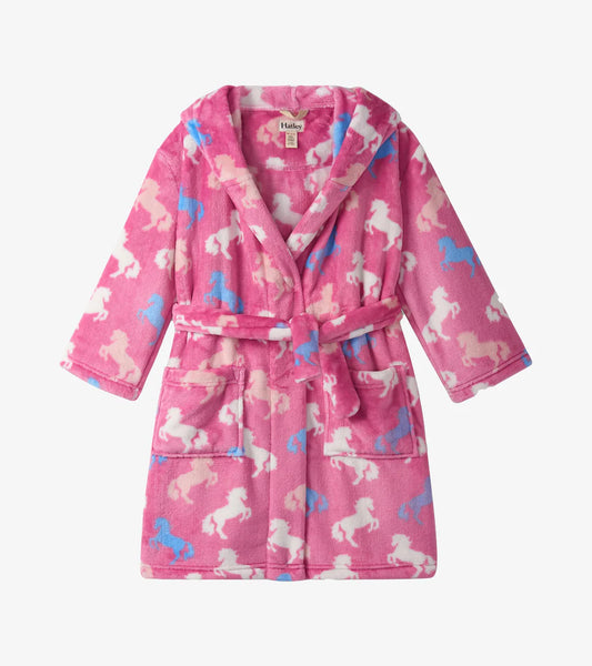 Hatley Beautiful Horses | Fuzzy Fleece Robe