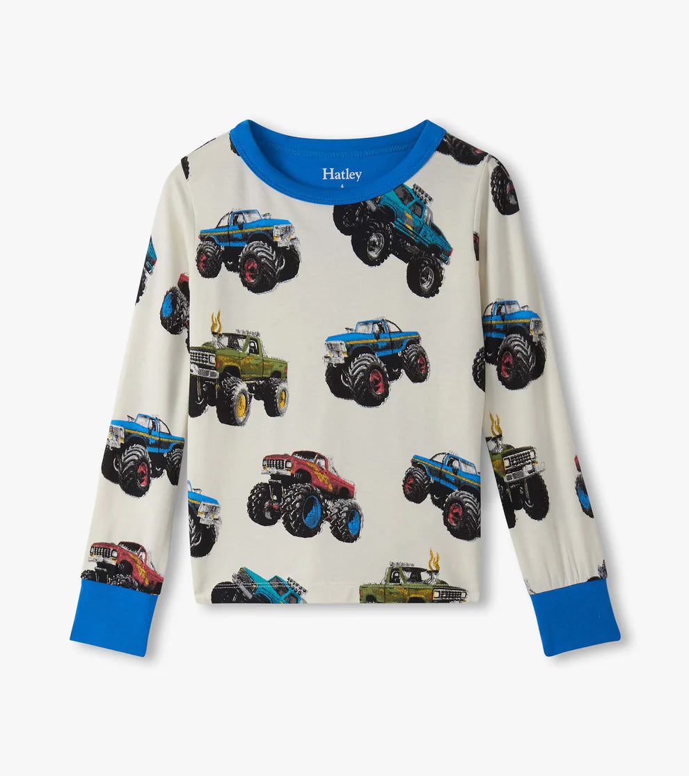 Hatley Mega Monster Truck | Bamboo PJ Set