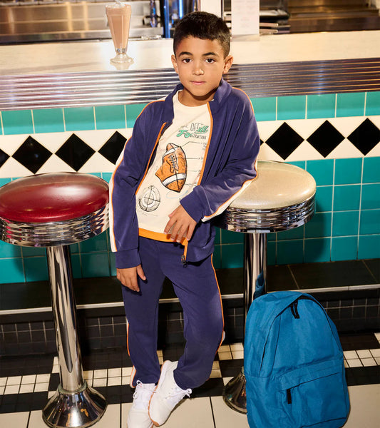 Hatley Navy | Mock Neck Jacket