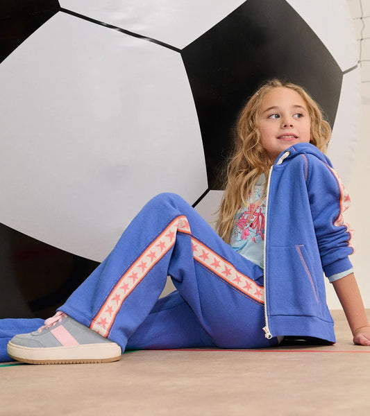 Hatley Dazzling Blue | Wide Leg Track Pant