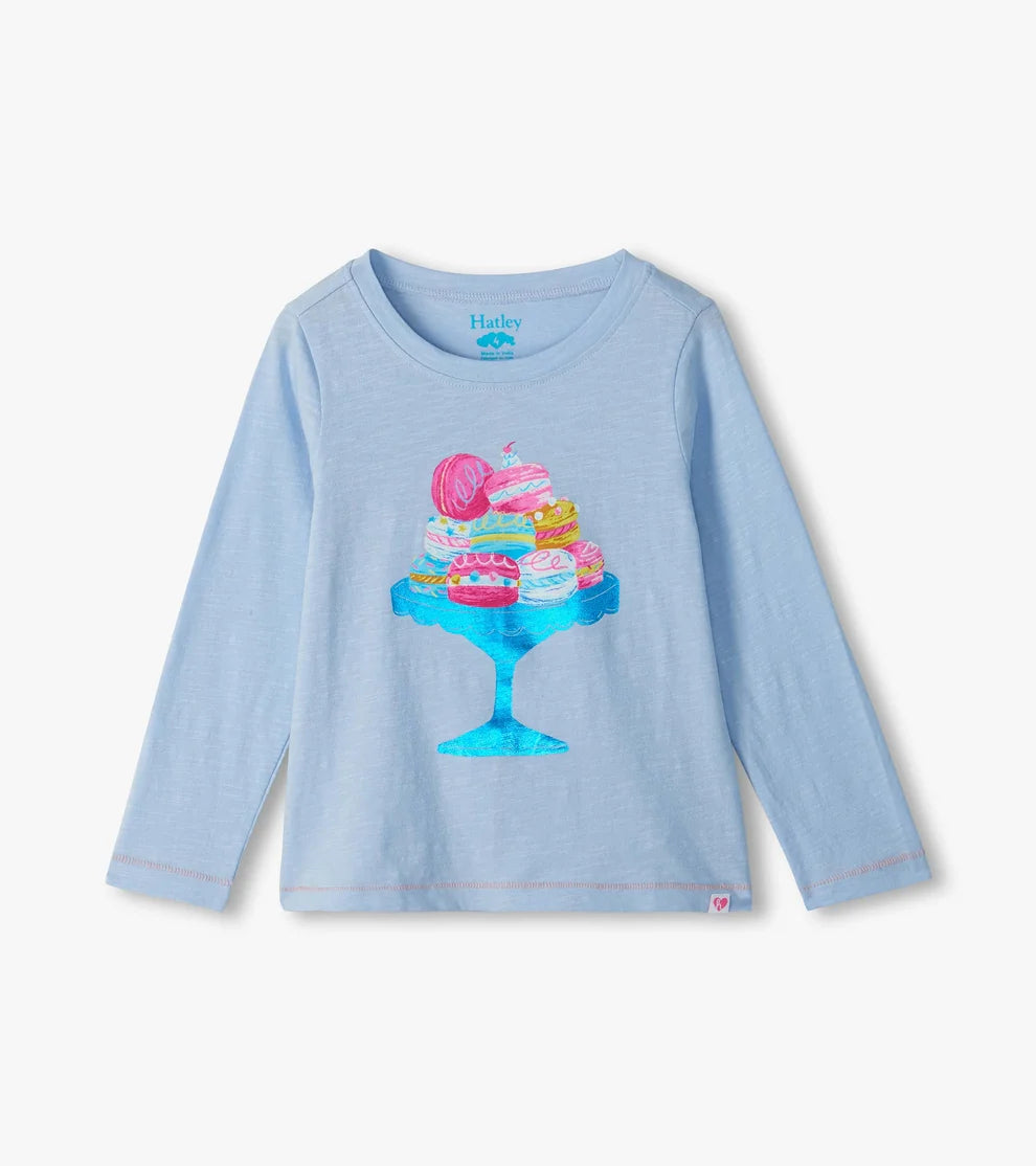 Hatley Yummy Macarons | Long Sleeve Graphic Tee