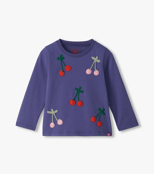 Hatley Skipper Blue Cherries | Gathered Back Tee
