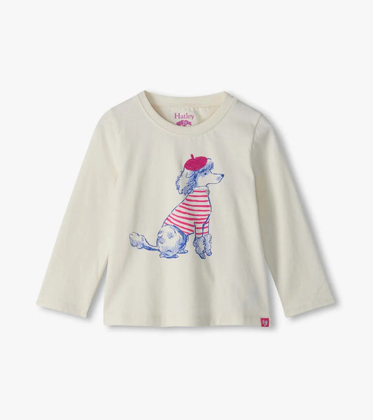 Hatley Posh Poodle | Gathered Back Tee