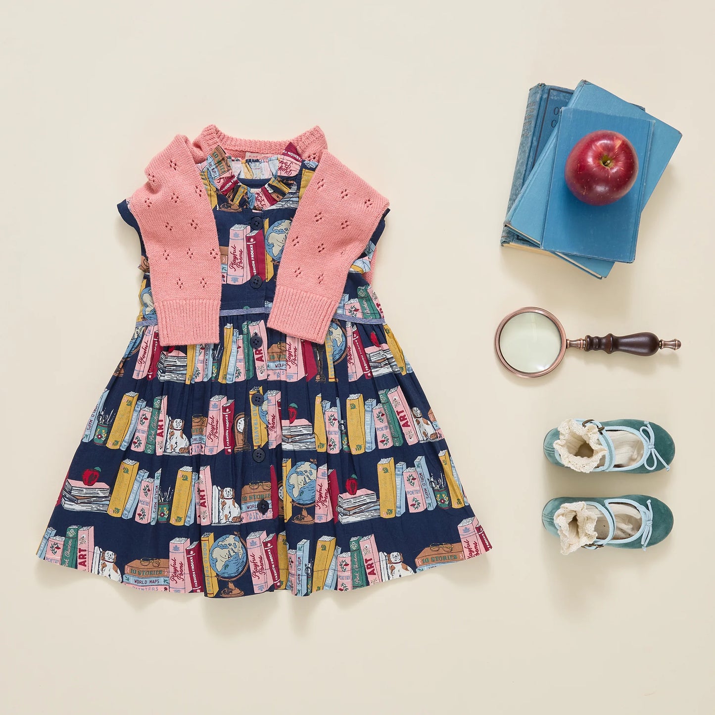 Pink Chicken Bookshelf | Fatima Dress
