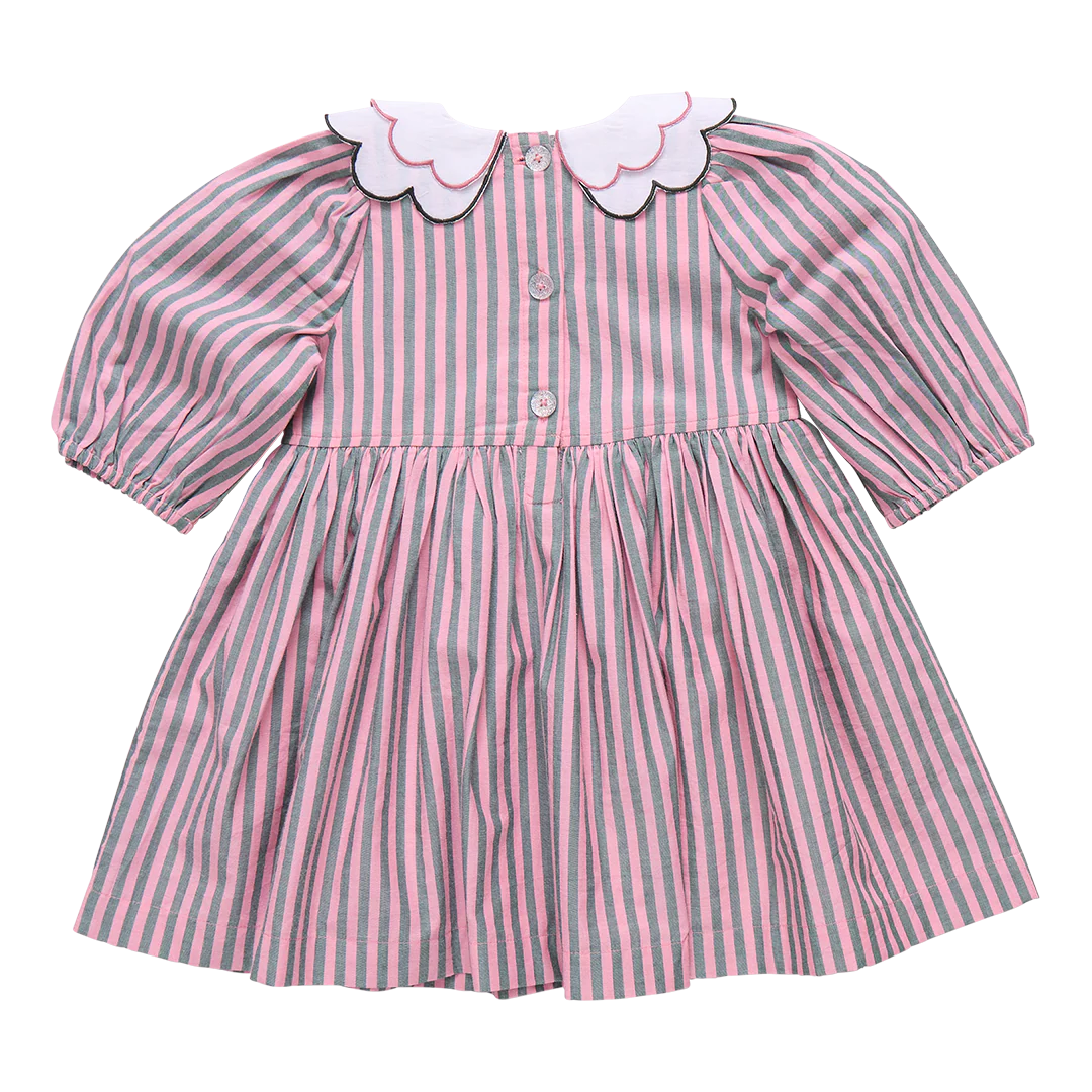 Pink Chicken Pink Green Stripe | Darcy Dress