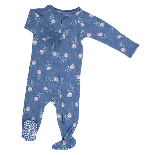 Sweet Bamboo Roxanne | Zipper Footie