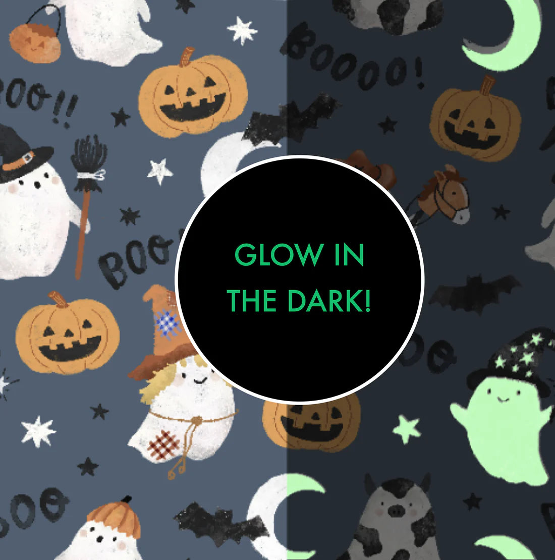 Angel Dear Costumed Ghosts | Glow in the Dark 2 Way Zipper Footie