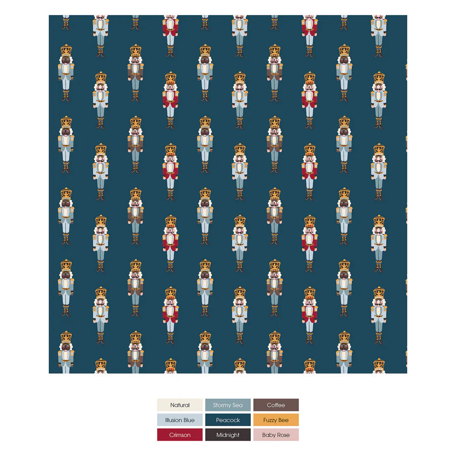 Kickee Peacock Nutcrackers | Print Footie With 2 Way Zipper