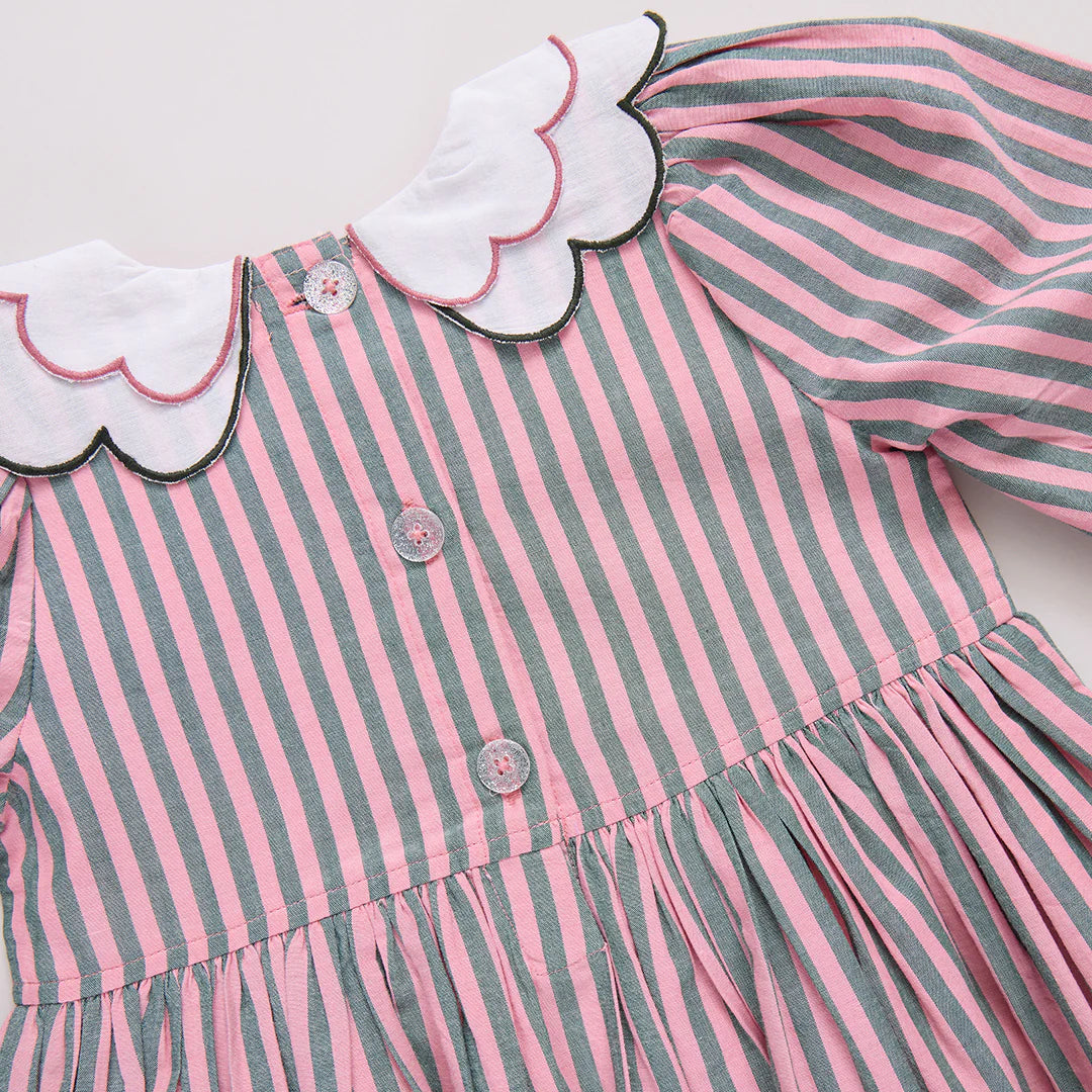 Pink Chicken Pink Green Stripe | Darcy Dress