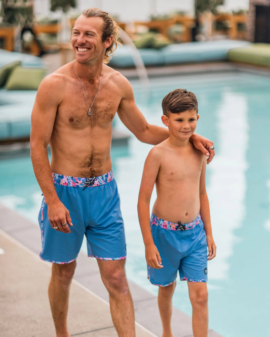 Feather 4 Arrow Marina Blue | Garden Party Boardshort