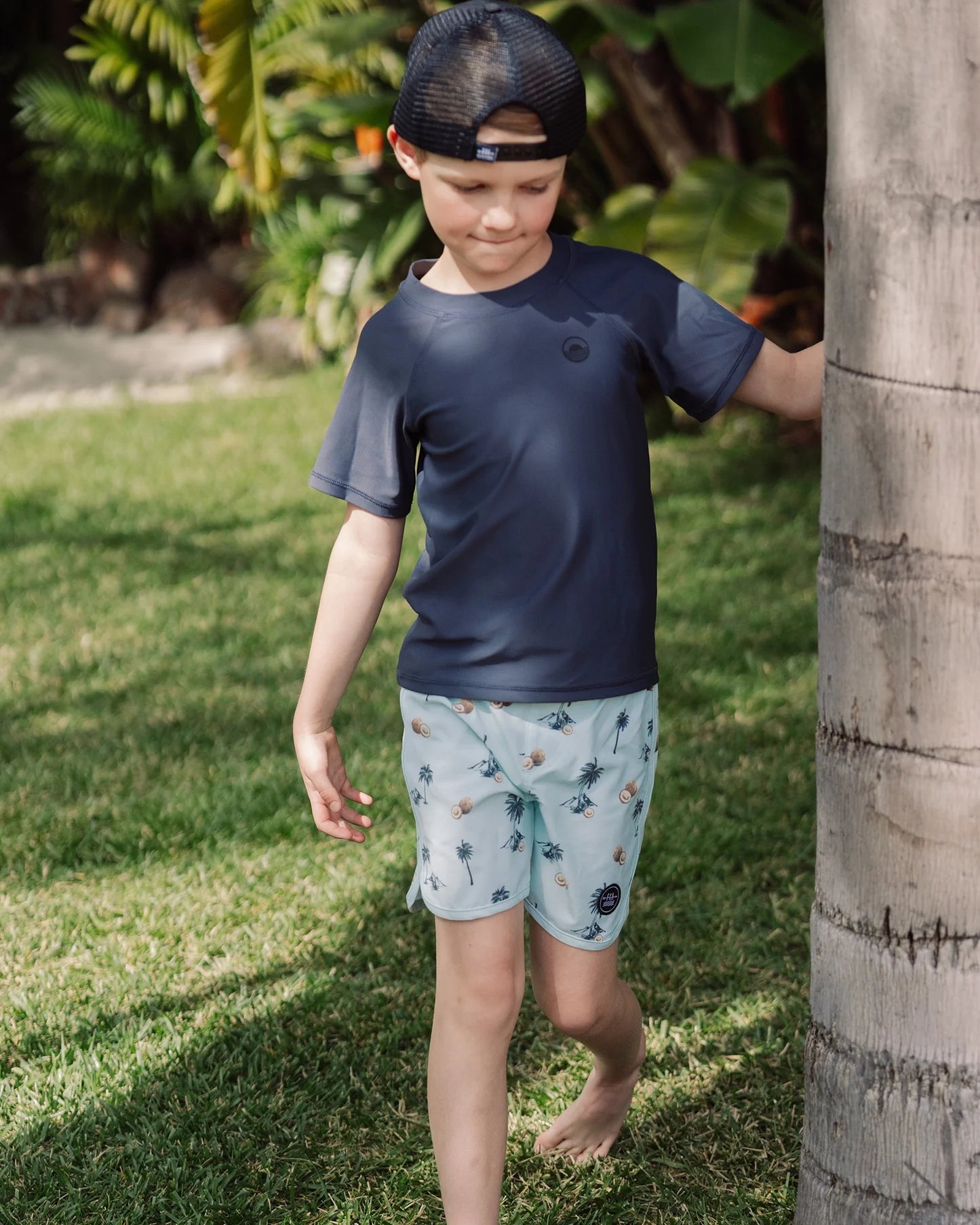 Feather 4 Arrow Black Sand | Short Sleeve Rashguard