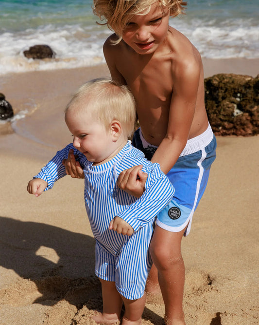 Feather 4 Arrow Marina Blue | Cali Rashguard Surf Suit