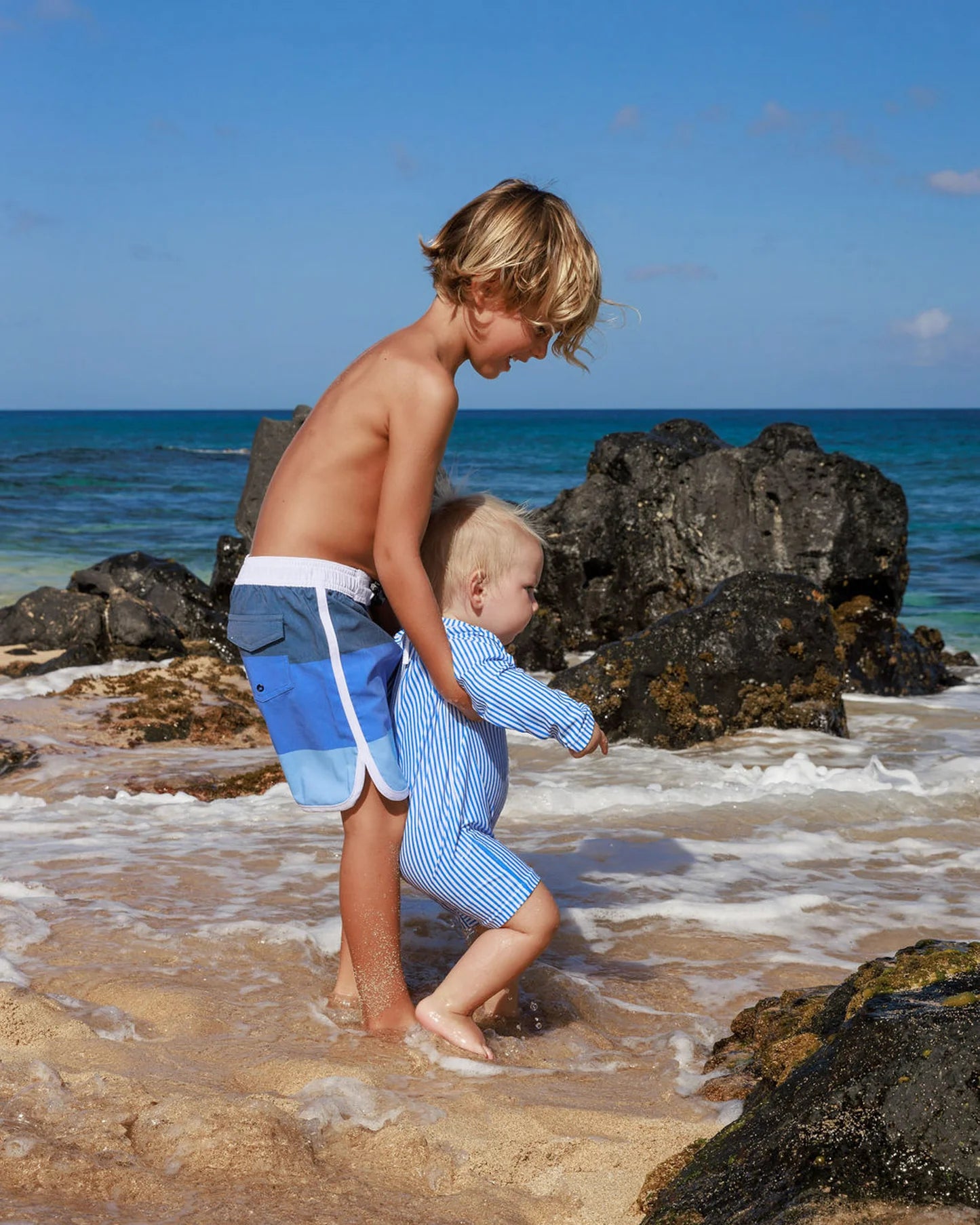 Feather 4 Arrow Marina Blue | Cali Rashguard Surf Suit