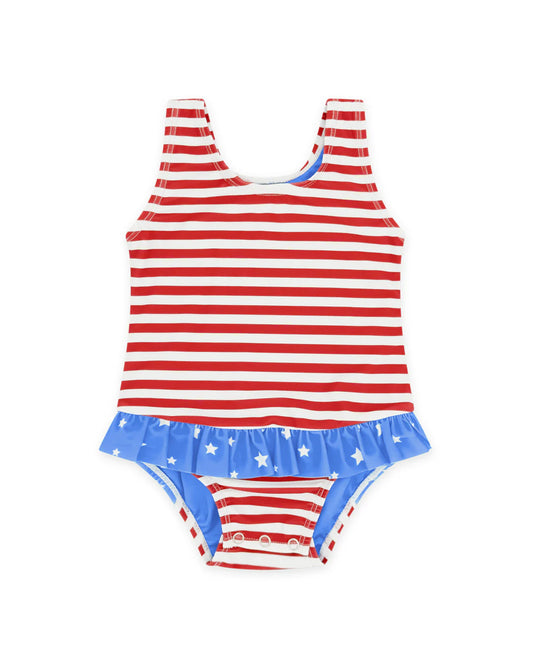 Feather 4 Arrow True Red | Sun Babe One-Piece