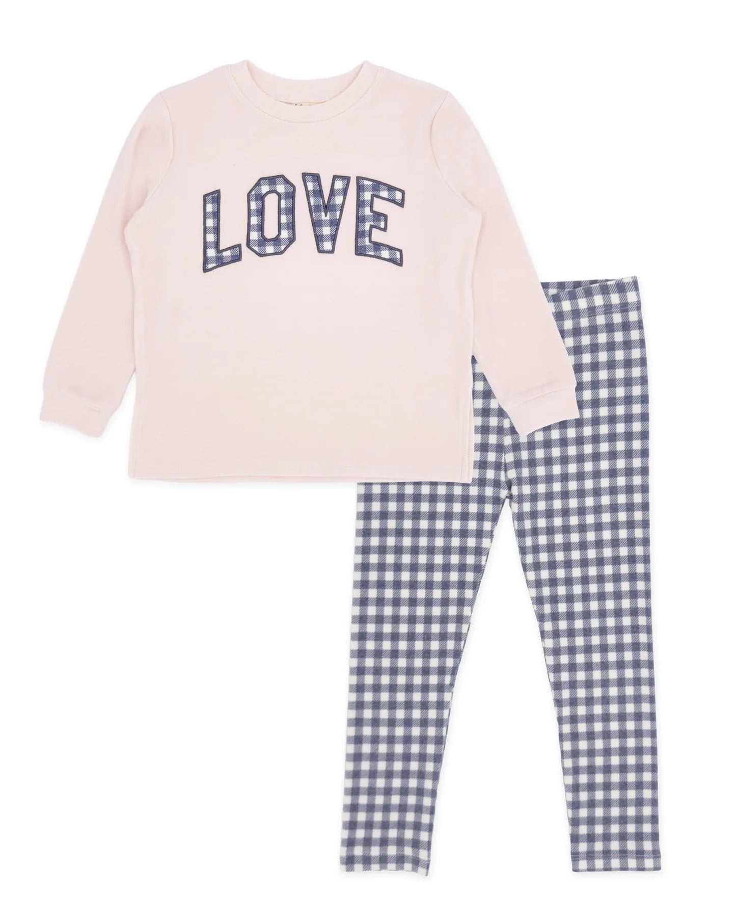 Feather 4 Arrow Crown Blue | Ava Gingham Hacci Set