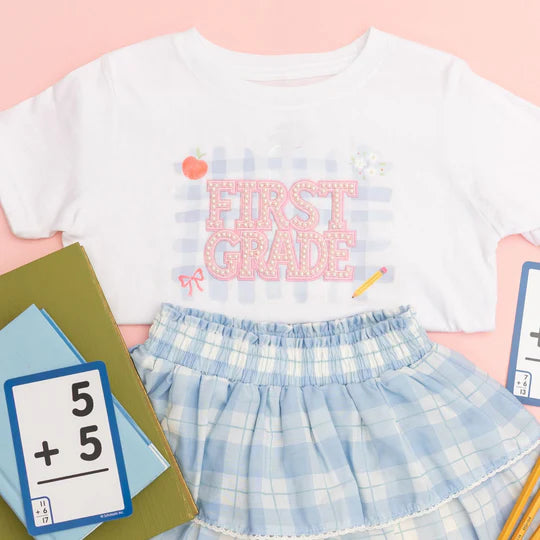 Sweet Wink White | Pearl Patch Short Sleeve T-Shirt