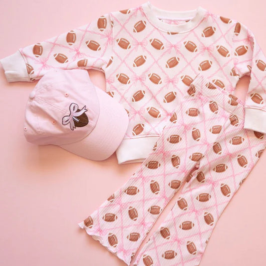 Sweet Wink Ballet Pink | Football Trellis Flair Legging
