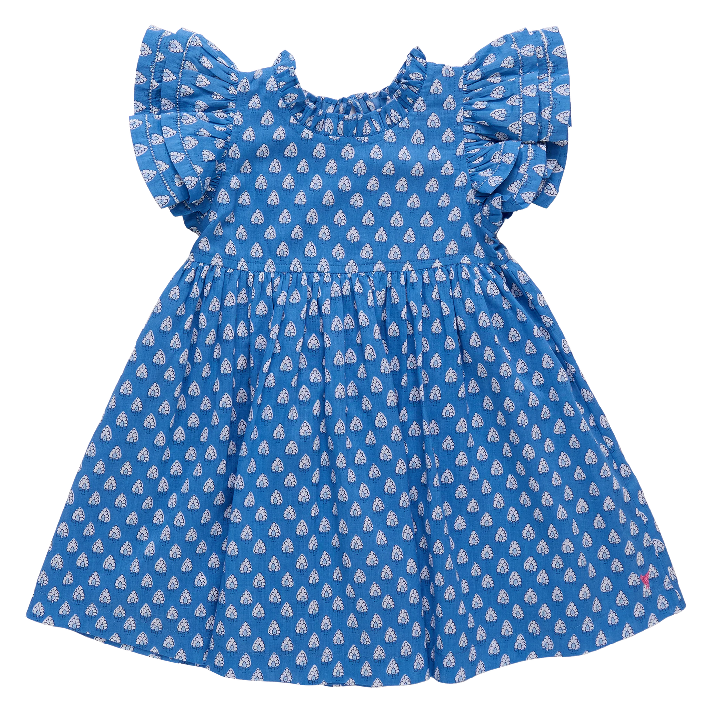 Pink Chicken Blue Tear Drop | Jennifer Dress