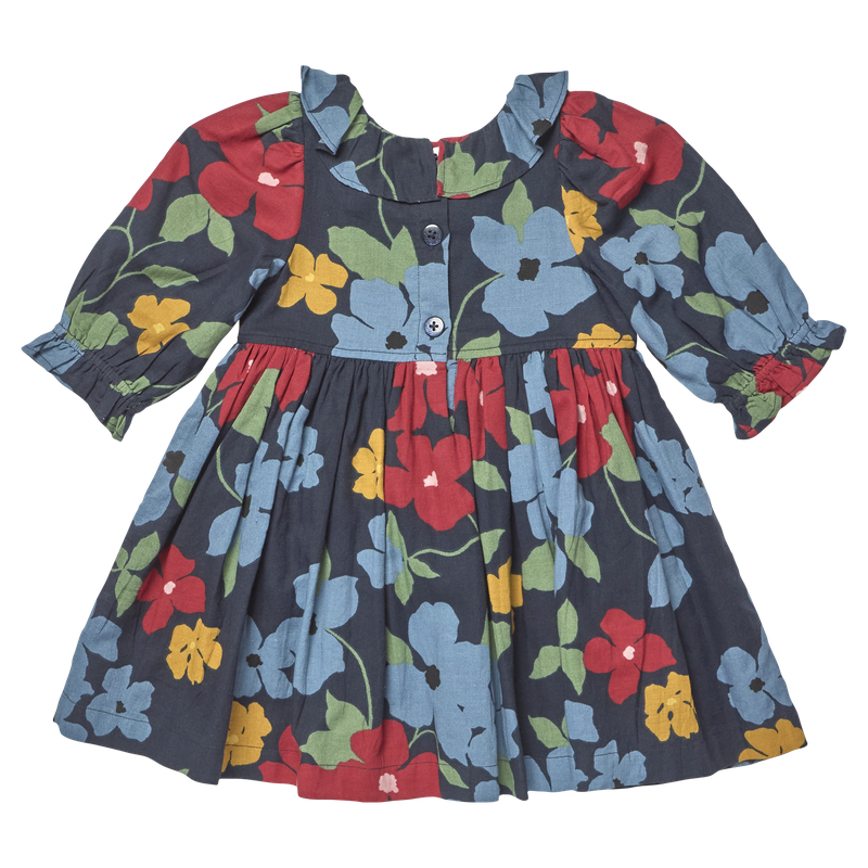 Pink Chicken Navy Hibiscus Floral | Amara Dress