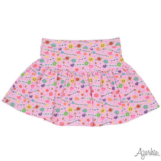 Azarhia Splatter Smiley | Butterfly Flowy Short