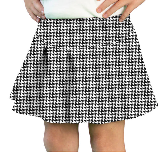 Azarhia Black & White | Houndstooth Tennis Skort