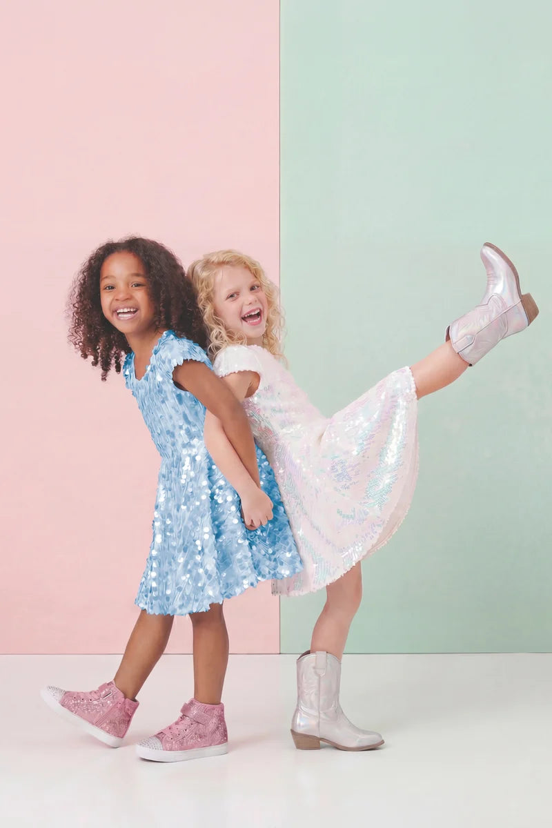 Great Pretenders Blue | Sequins Concert Queen Dress