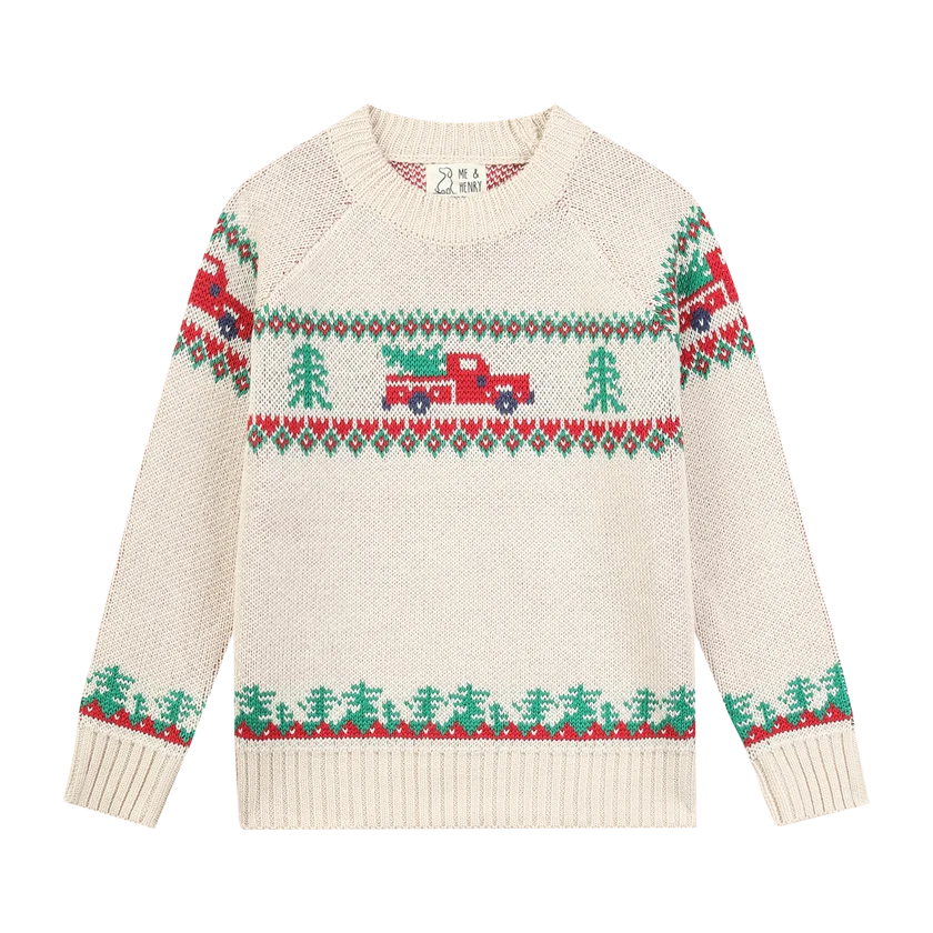 Me & Henry Christmas Car | Woody Sweater