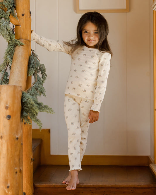 Rylee + Cru Natural Brick Ditsy | Legging