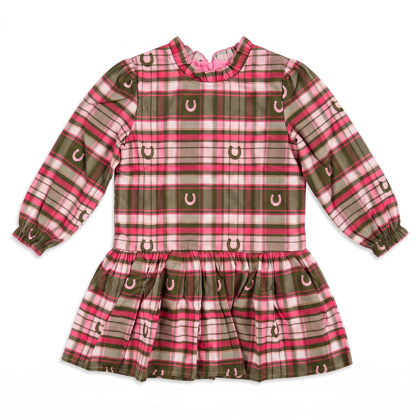 Hollis Baker Pink Horseshoe Plaid | Hannah Dress