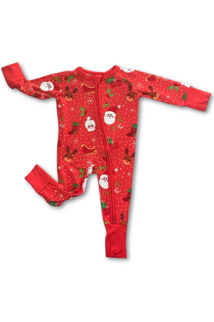 Zolly Kids Christmas Morning | Zippy Convertible Bamboo PJs