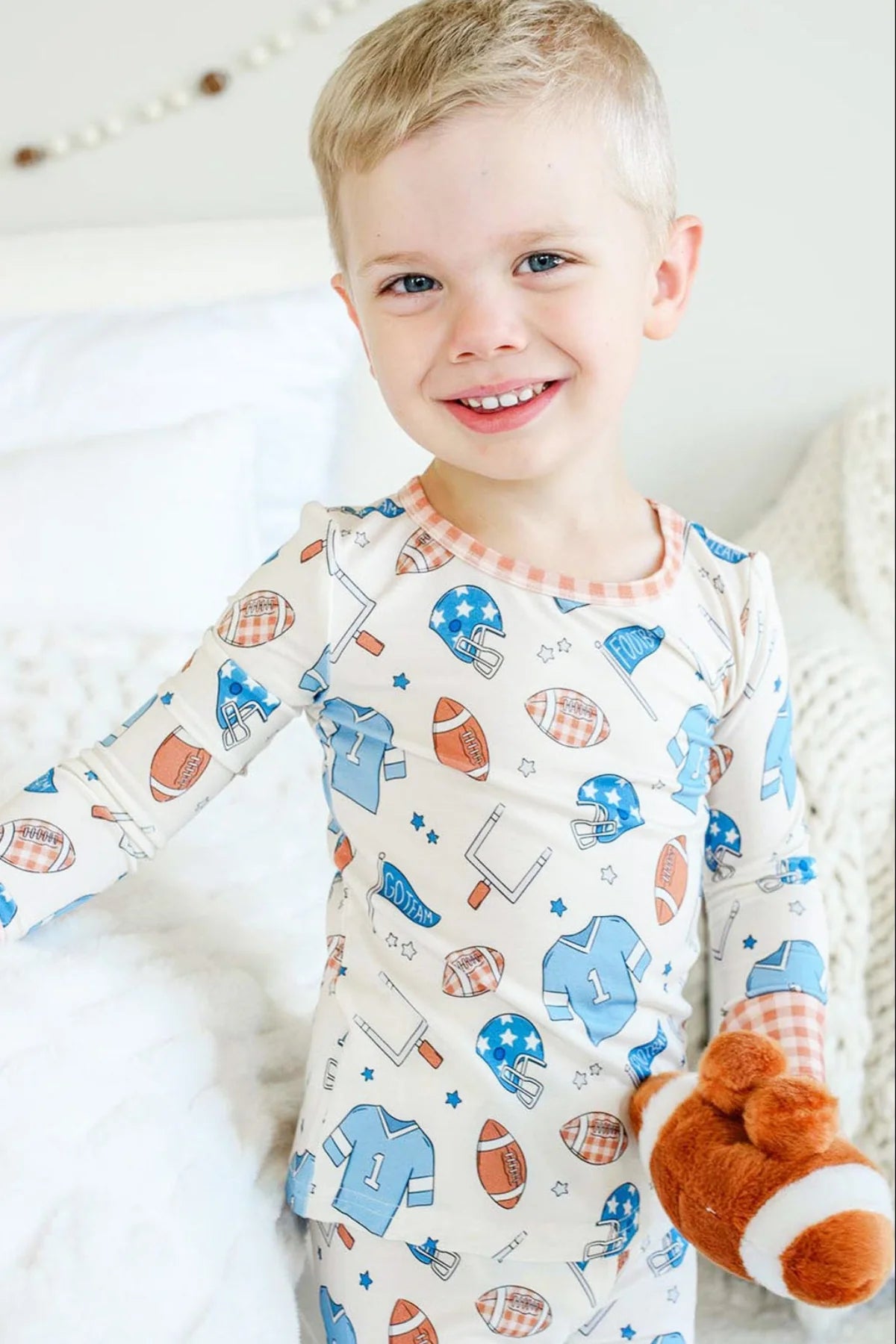 Caden Lane Blue | Huddles & Cuddles Two-Piece PJ Set
