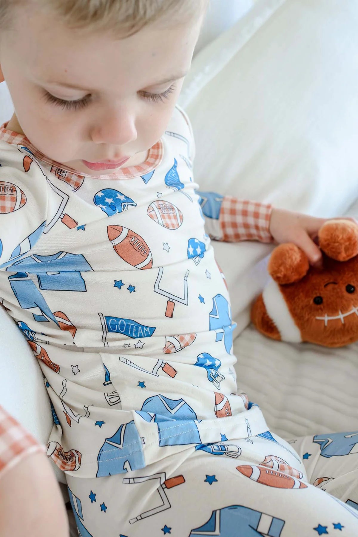 Caden Lane Blue | Huddles & Cuddles Two-Piece PJ Set