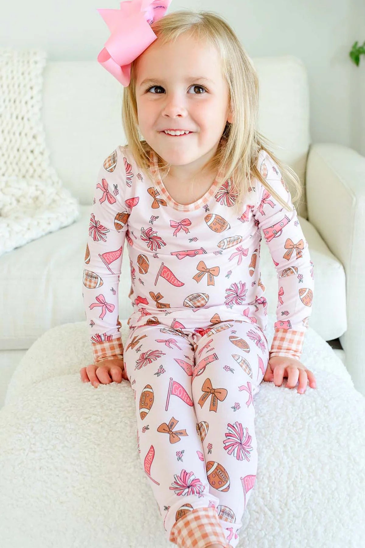 Caden Lane Pink | Huddles & Cuddles Two-Piece PJ Set