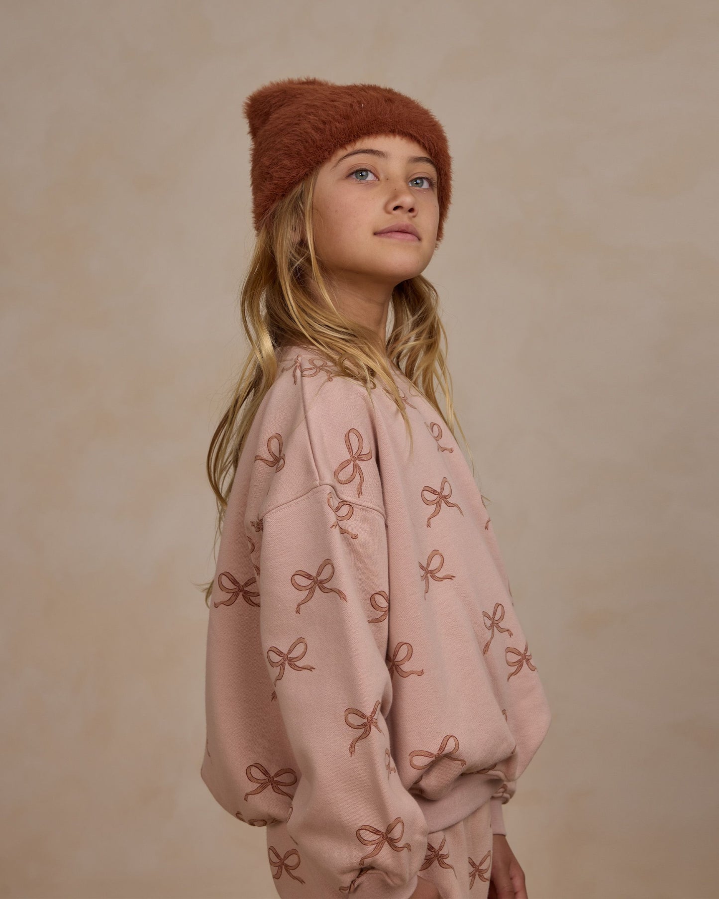 Rylee + Cru Blush Bows | Relaxed Sweatshirt