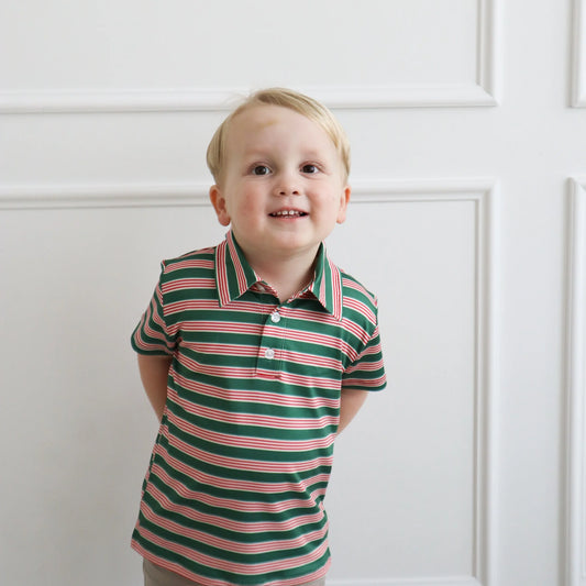 Hollis Baker Red + Green Stripes | Kyle Polo