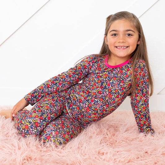 Bestaroo Florals Black | Midnight Petals PJ Set