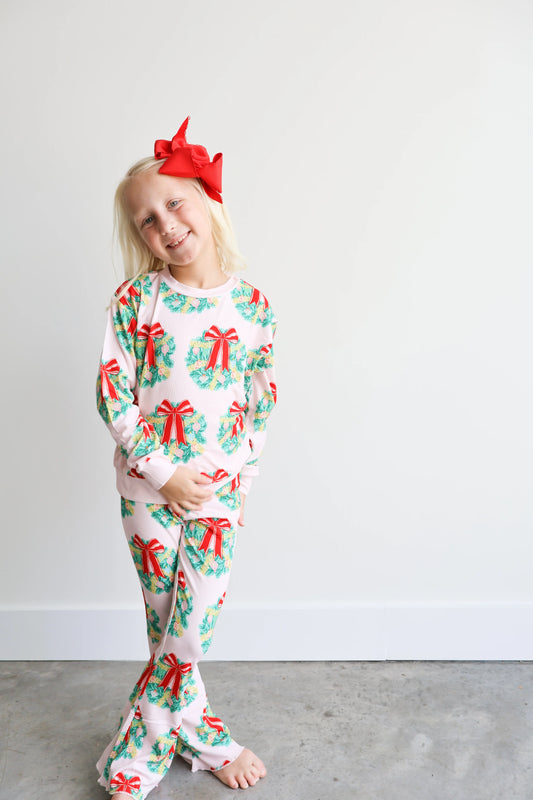 Hollis Baker Pink Wreaths | Sweatshirt & Leggings Set