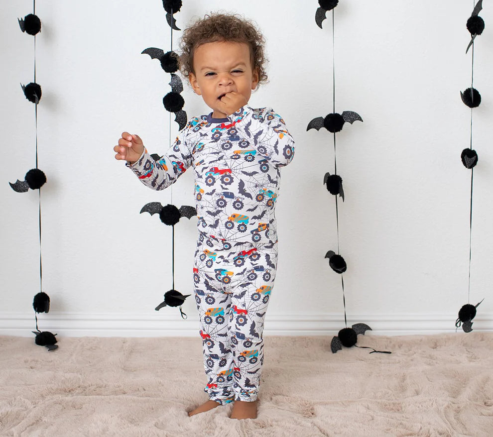 Bestaroo Halloween Monster Trucks | Batty Wheels PJ Set