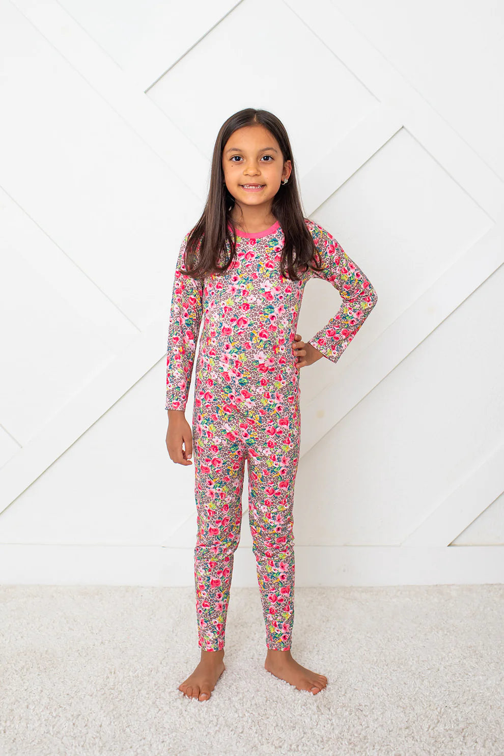 Bestaroo Leopard Florals | Savanna Rose PJ Set