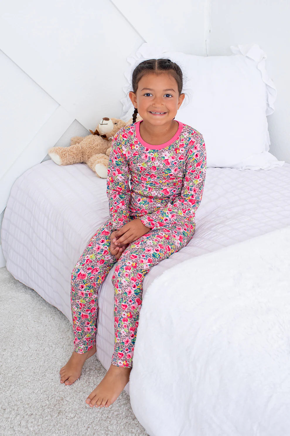 Bestaroo Leopard Florals | Savanna Rose PJ Set