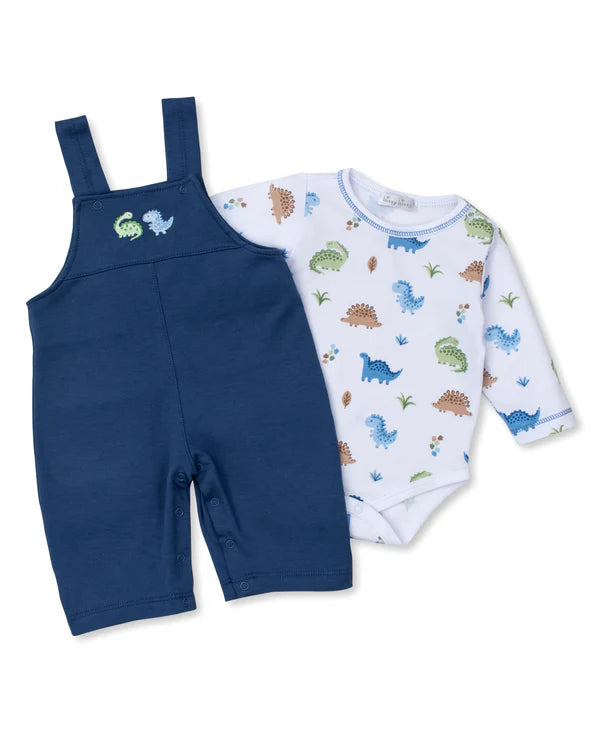 Kissy Kissy Blue | Dinosaur Domain Overall Set