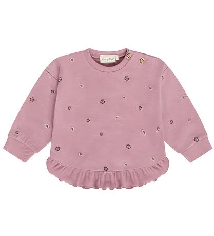 Minymo Nostalgia Rose | All Over Print Long Sleeve Sweatshirt