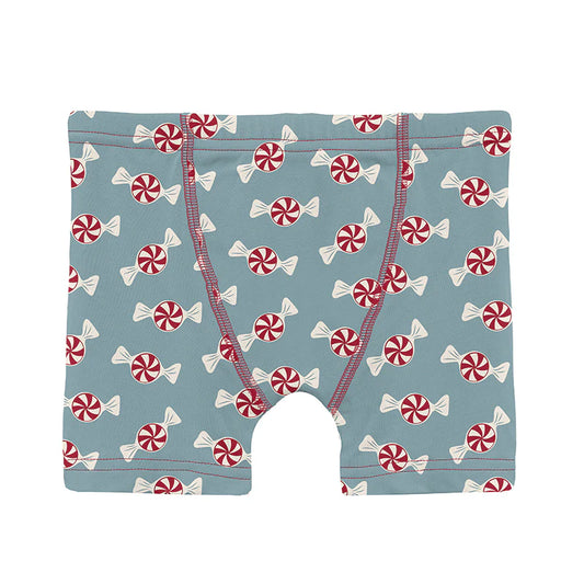 Kickee Stormy Sea Peppermints | Print Boxer Brief