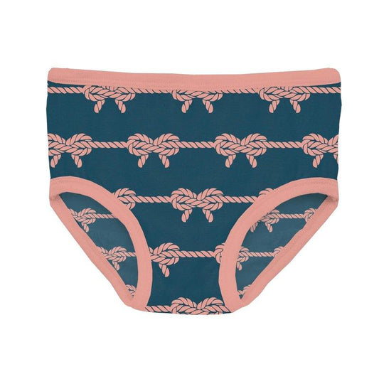 Kickee Peacock Boat Rope Bows | Print Underwear
