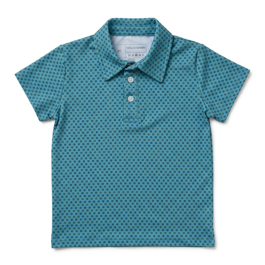 Hollis Baker Blue + Green Geometric | Kyle Polo