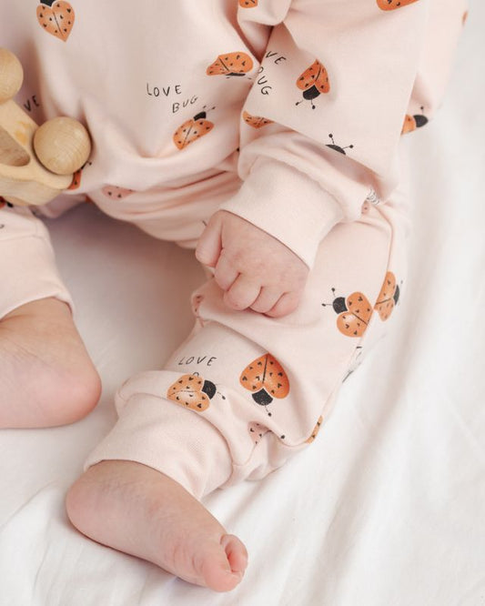 Quincy Mae Petal Love Bug | Relaxed Sweatshirt & Sweatpant Set