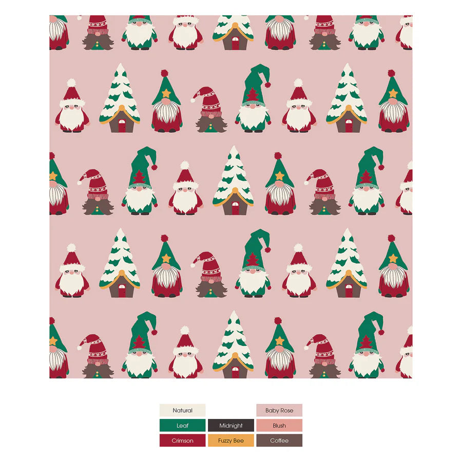 Kickee Baby Rose Gnomes | Print Muffin Ruffle Footie With 2 Way Zipper