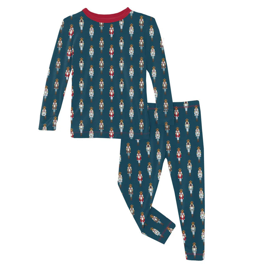 Kickee Peacock Nutcrackers | Print Long Sleeve PJ Set