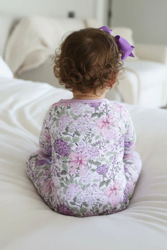 Caden Lane Lavender Lullaby | Convertible Zip Romper